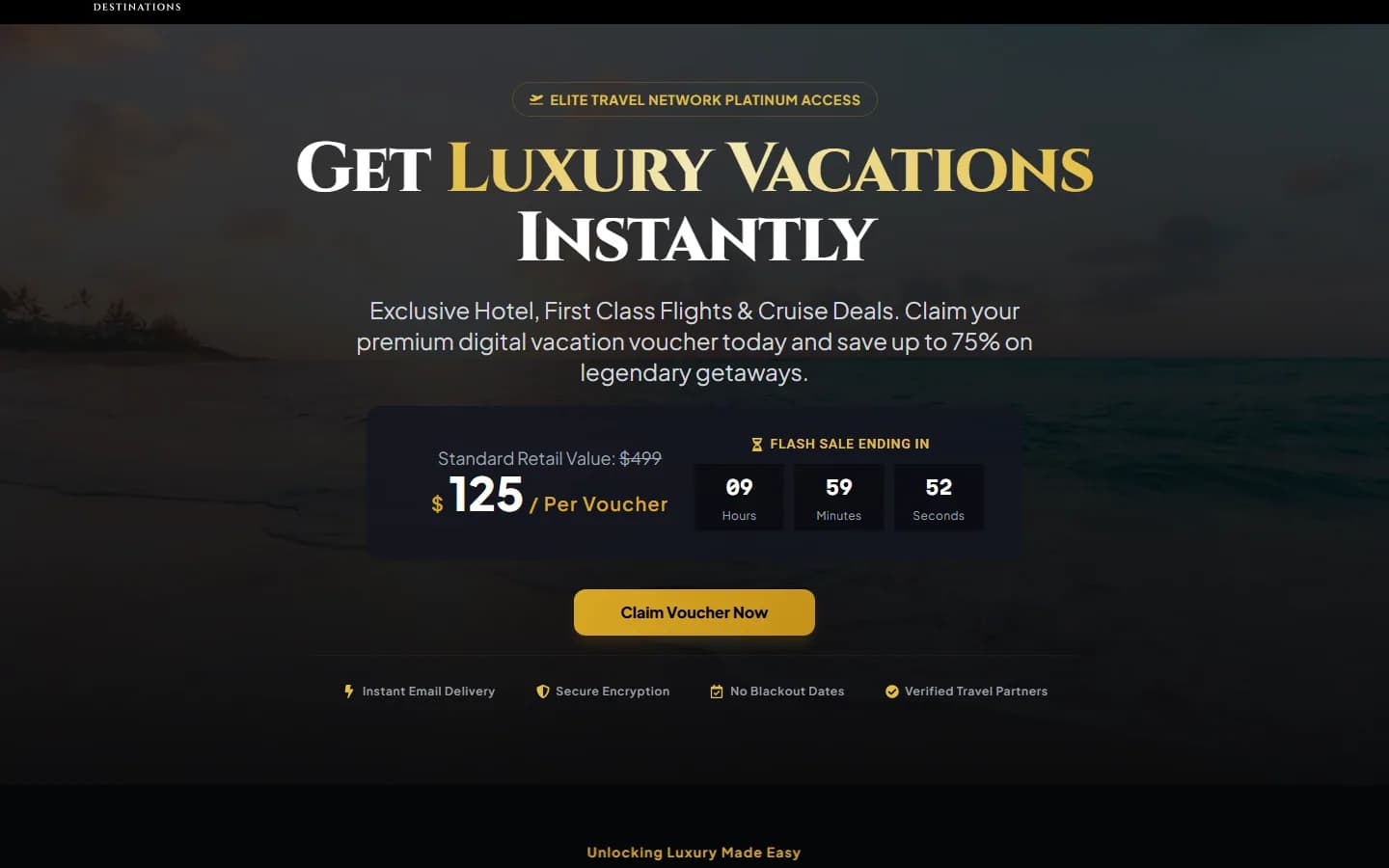 Dreamy Destinations website