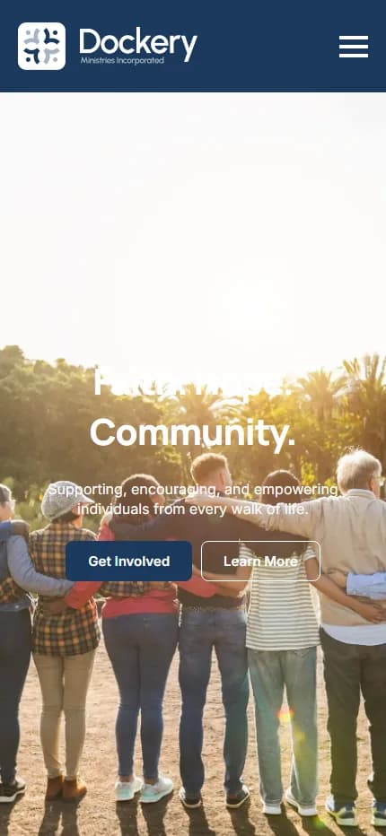 Dockery Ministries — mobile view